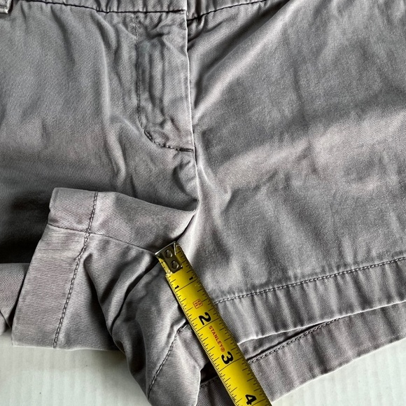 J.Crew Sz 6 Mercantile Classic Chino Gray Shorts Pockets Mid Rise - Picture 6 of 8